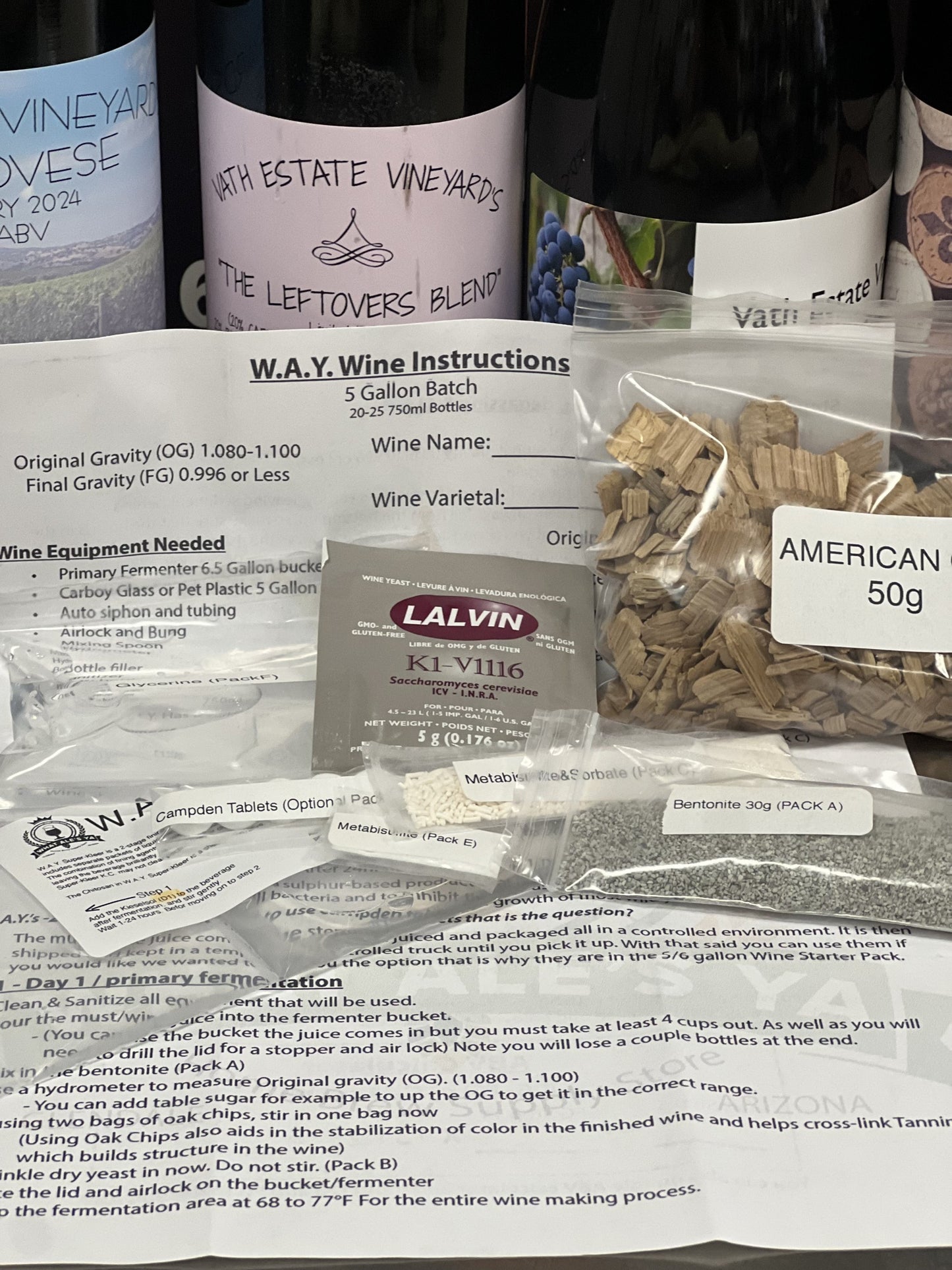 WINE YEAST STARTER PACK**